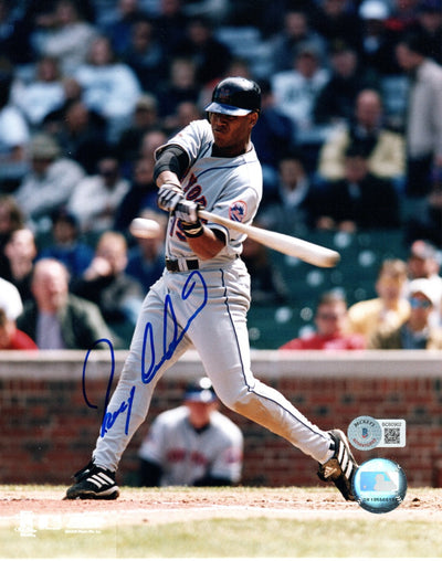 Roger Cedeno Autographed New York Mets 8x10 Photo Beckett Authenticated