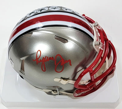 Ryan Day Autographed Ohio State Riddell Speed Flash Mini Helmet Helmet Beckett Witnessed