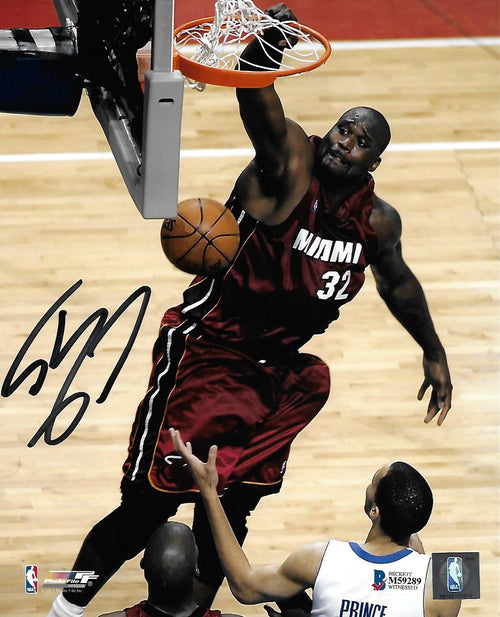 LEBRON JAMES 8X10 PHOTO MIAMI HEAT BASKETBALL NBA DUNK