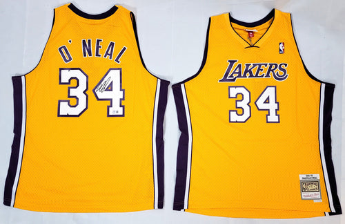 Shaquille O'Neal Signed Los Angeles Lakers Mitchell & Ness Black