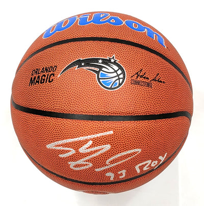 Shaquille O'Neal Autographed Wilson Orlando Magic Logo NBA Basketball W/ 93 ROY Beckett Witnessed