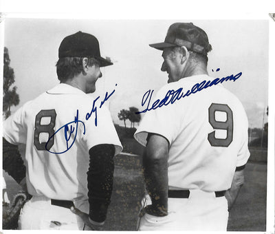 Ted Williams and Carl Yastrzemski Autographed Boston Red Sox 8x10 Photo JSA Authenticated #2