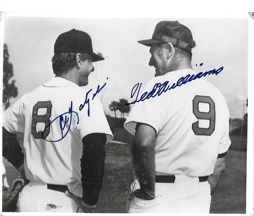 Ted Williams and Carl Yastrzemski Autographed Boston Red Sox 8x10 Phot -  Famous Ink