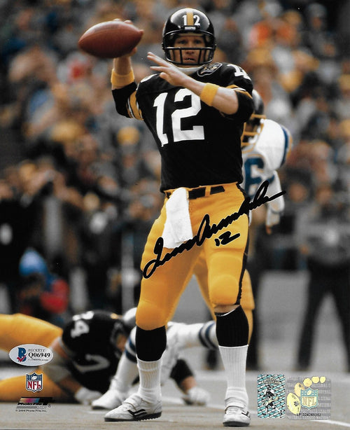 Pittsburgh Steelers Terry Bradshaw Autographed Black Jersey