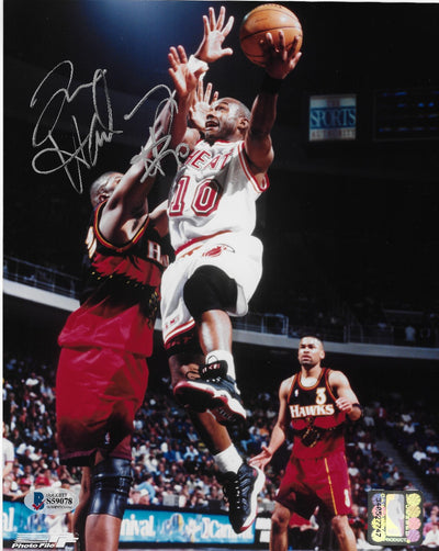 Tim Hardaway Autographed Miami Heat 8x10 Photo Beckett Authenticated
