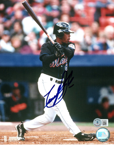Timo Perez Autographed New York Mets 8x10 Photo Beckett Authenticated 2