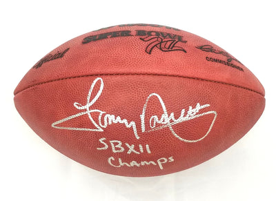 Tony Dorsett Autographed Dallas Cowboys Super Bowl XII Football W/ SB XII Champs Beckett Witnessed