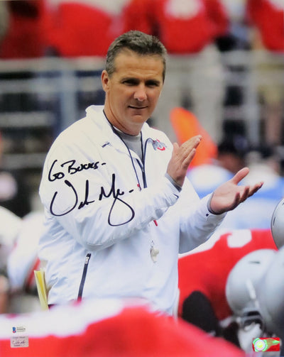 Urban Meyer Autographed Ohio State Buckeyes 16x20 Photo W/ Go Bucks Beckett Witnessed #1