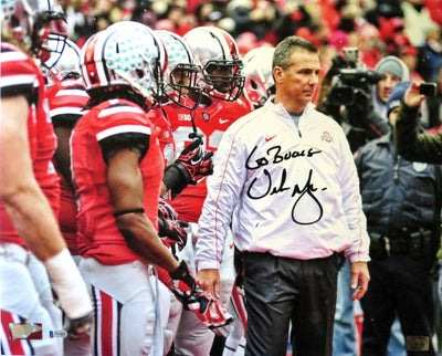 Urban Meyer Autographed Ohio State Buckeyes 16x20 Photo W/ Go Bucks Beckett Witnessed #2