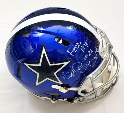 Ezekiel Elliott Autographed Dallas Cowboys Nike Blue Thanksgiving Day -  Famous Ink